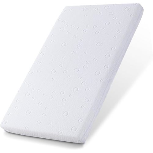 Baby Bassinet Mattress Pad, 36.5" x 25" x 2" Dual Sided Gel Memory Foam Mattress with Removable Soft Cover Fit for Dream On Me Nest/Zodiak/Zoom Portable, Pamo Babe Deluxe and Baby Trend Playard