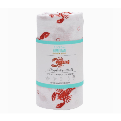 • LITTLE HOMETOWN SWADDLE BLANKET - CRAWFISH