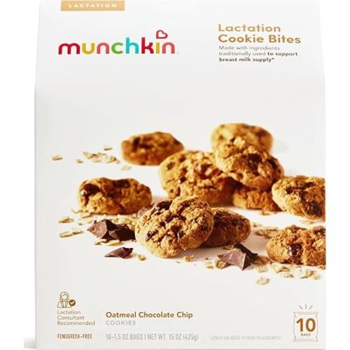Munchkin Milkmakers Lactation Cookie Bites, Oatmeal Chocolate Chip