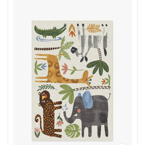 Jungle Safari Multicolor Rug | Ruggable US