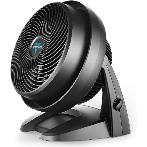 Vornado 630 Mid-Size Whole Room Air Circulator, 3-Speed, Floor Fan for Bedroom, Office, Home, Adjustable Tilt Head, 9 in, Quiet Cooling, Large Electric Fan, Black