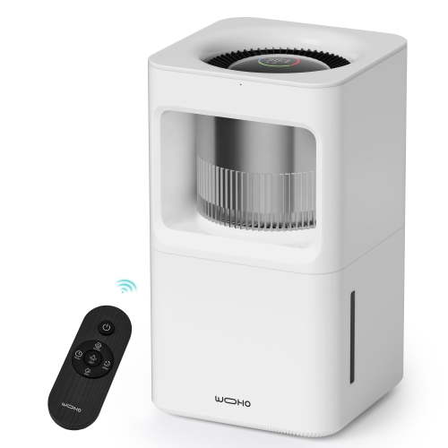Wooohoo Humidifiers for Bedroom, 2.11Gal/8L Quiet Humidifiers for Large Room with Filter, Top Fill, Aroma Diffuser, 6 Speed Humidistat, Evaporative Humidifier for Baby Home Plants Office