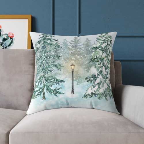 Square Pillow, Narnia Winter Wonderland