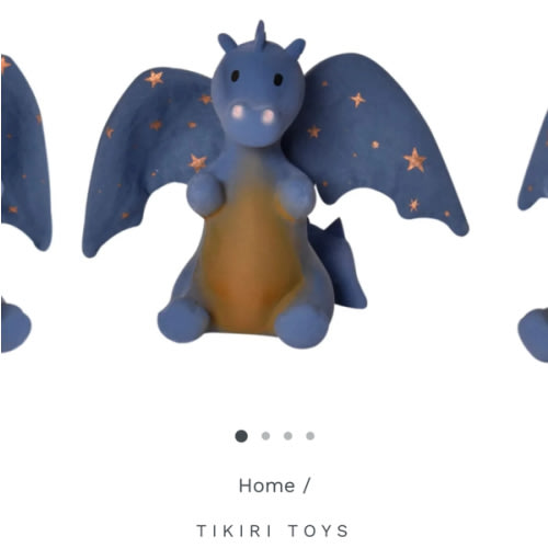 Dragon baby rattle and teether
