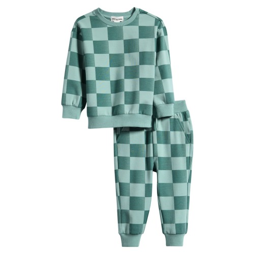 Checkerboard Sweatshirt & Joggers Set