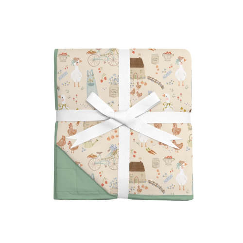 Hens and Heirlooms Quilted Blanket
