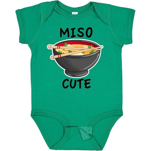inktastic Miso Cute with Miso Soup Baby Bodysuit