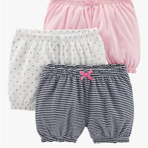 Simple Joys by Carter's Girls' 3-Pack Knit Shorts