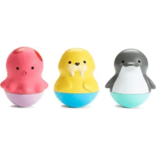 Munchkin® Bath Bobbers Mold Free Baby and Toddler Bath Toy, 6+ Months, Dolphin/Walrus/Octopus