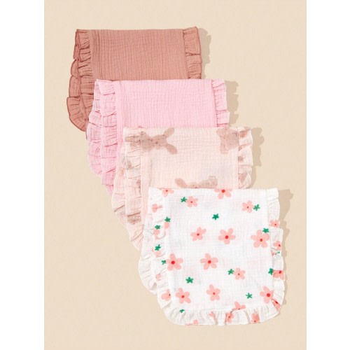 4pcs Pure Cotton Soft & Multi-Functional Baby Burp Cloth | SHEIN USA