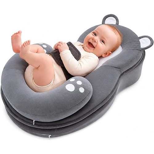 Anti Overflow Feeding Pillow, Breastfeeding Pillow Reducing Spit-Up, Removable Top and Bottom