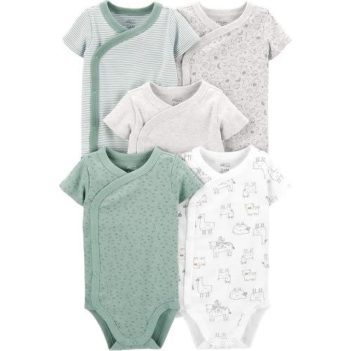 Simple Joys by Carter's unisex-baby 5-pack Side Snap Short-sleeve Bodysuit