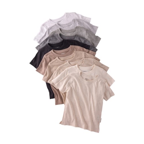 Kids' Taylor Assorted 10-Pack Organic Cotton T-Shirts