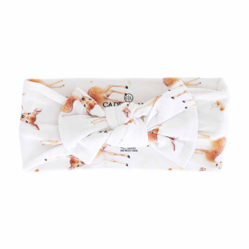 Friendly Fawns Knit Large Bow Headwrap