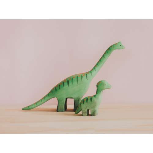 Wooden Apatosaurus, Montessori Prehistoric Animal, Wooden Dinosaur, Hand-painted Toys, Wooden animal, Pretend to play toys, Adorable Gift