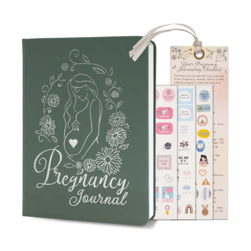 Keepsake Pregnancy Journal - Beautiful 1st Trimester Gifts - Pregnancy Scrapbook in Ready-To-Gift Packaging - Durable Pregnancy Book Memory Book to Capture Every Precious Milestone (338 Pages)