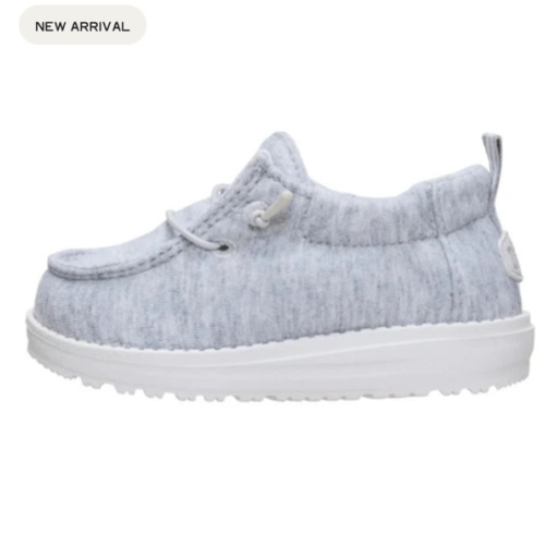 Lildude Slip On Stretch Jersey - Light grey size 2