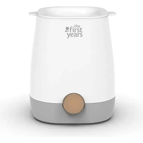 The First Years Baby Bottle Warmer and Sterilizer - Pacifier and Bottle Nipple Sanitizer - Feeding Baby Essentials for Formula or Breast Milk - Holds Multiple Sizes