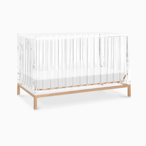 Nursery Works Luma Crib - Acrylic With Rose Gold