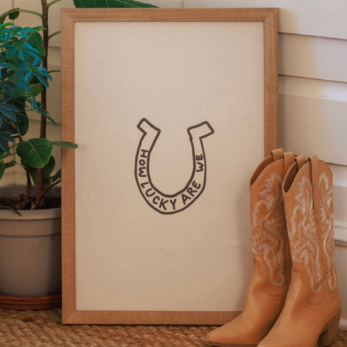 How Lucky - Wood Frame - Art Acrylic – Smallwoods