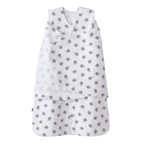 White Lamb Scriblle Cotton Swaddle - Newborn | HALO