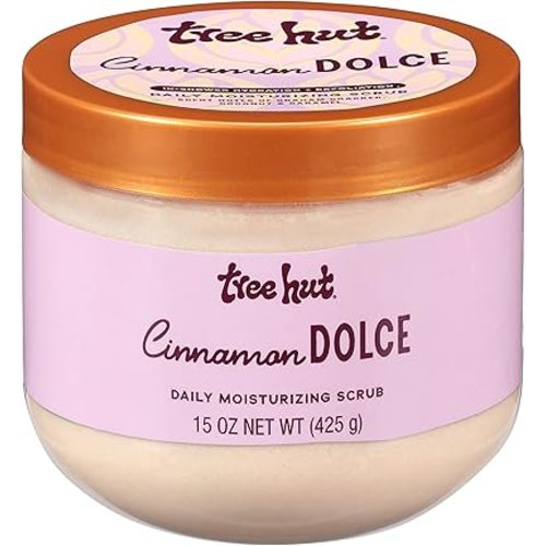 Tree Hut Cinnamon Dolce Daily Moisturizing Scrub, Whipped Foamy Exfoliating Body Scrub, Hydrating & Moisturizing Formula for Soft, Radiant Skin, 15 oz