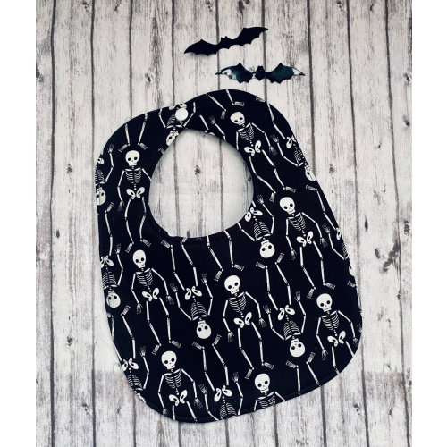 Spooky Scary Skeleton Bones Baby Bib