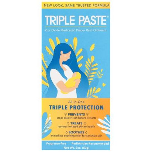Triple Paste Medicated Ointment for Diaper Rash Fragrance Free