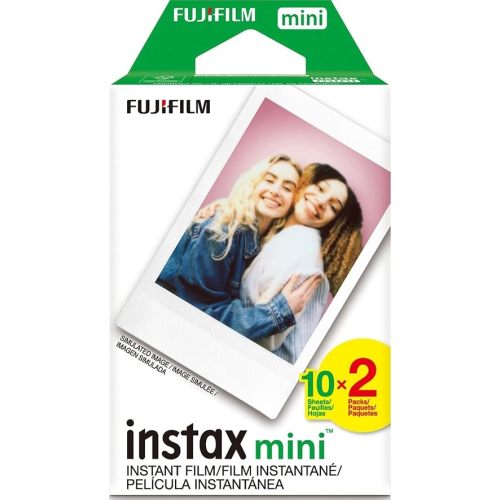 FUJIFILM Instax Mini Instant Film Twin Pack (White), 20 Photos