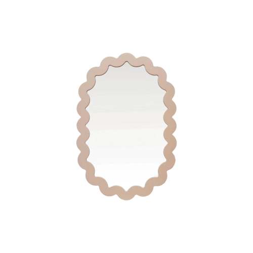 Wavy Cream Wall Mirror