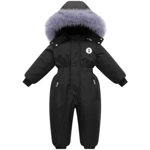 Baby Boy Snowsuit Coat Toddler Girl Winter Jacket Kid Fleece Snow Suits Clothes
