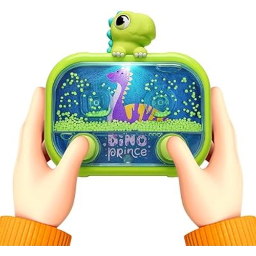 Handheld Water Game with Light – Water Ball Target Toy for Kids Ages 3+, Retro Fidget, Screen-Free Car Travel Game, Road Trip, Airplane, Portable Autism Gift