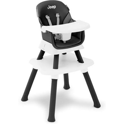 Jeep Milestone 6-in-1 Convertible High Chair by Delta Children, Black