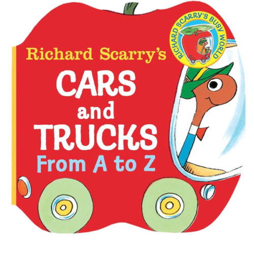 Richard Scarry's Cars and Trucks from A to Z (Shaped Board Book)