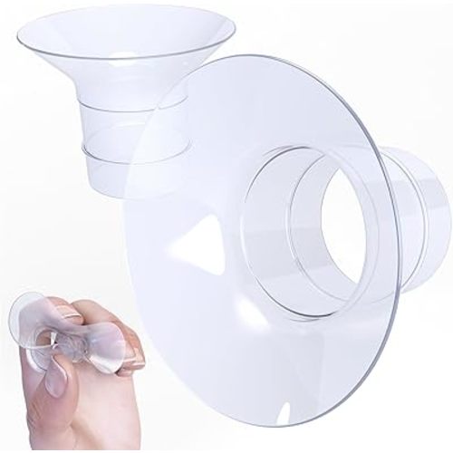 Flange Inserts for Breast Pumps - Silicone - Convert 24mm to 19mm - Pump Parts Replacement - Compatible with Spectra, Medela, Willow, Momcozy, Baby Buddha, MayMom