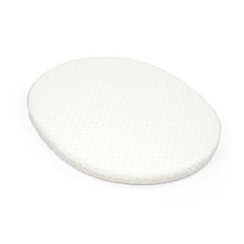 Stokke Sleepi Mini Fitted Sheet V3, Fans Grey - Compatible with Sleepi Mini Mattress V3-100% Fine Cotton Percale - Washable