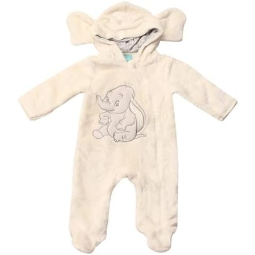 Magic Threadz Disney Clothes Baby Boy Hooded Pram Suit Newborn Fleece Coverall Footies with Ears Mickey, Pooh, Dumbo (0-6/9M)