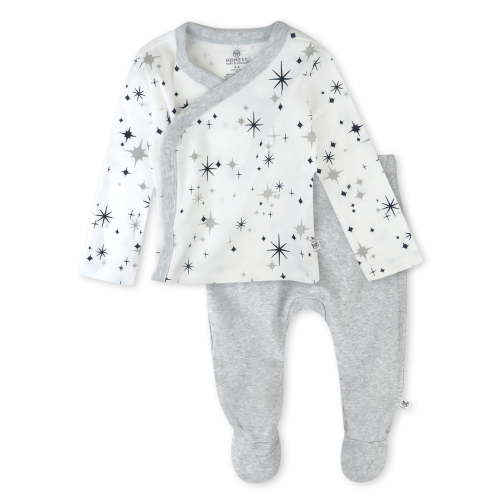 Honest Baby Clothing Baby Boy or Girl Gender Neutral Organic Cotton Take Me Home Set, 2 Piece (Preemie-9 Months)