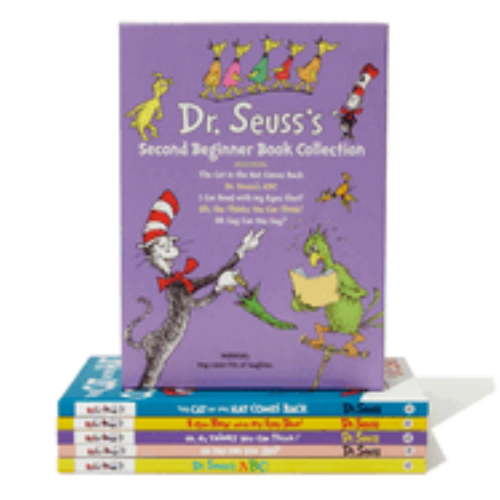 Dr. Seuss's Second Beginner Book Boxed Set Collection: The Cat in the Hat Comes Back; Dr. Seuss's ABC; I Can Read with My Eyes Shut!; Oh, the Thinks You Can Think!; Oh Say Can You Say? (Hardcover)