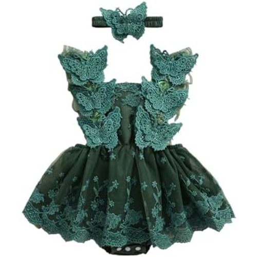 Newborn Baby Girl Romper Dress Infant Sleeveless Lace Floral Romper Bodysuit Baby Girl Summer Clothes Outfits