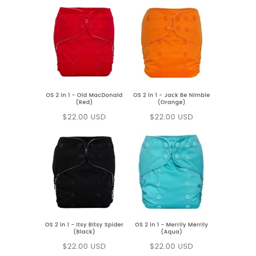 One Size Diapers – Lalabye Baby