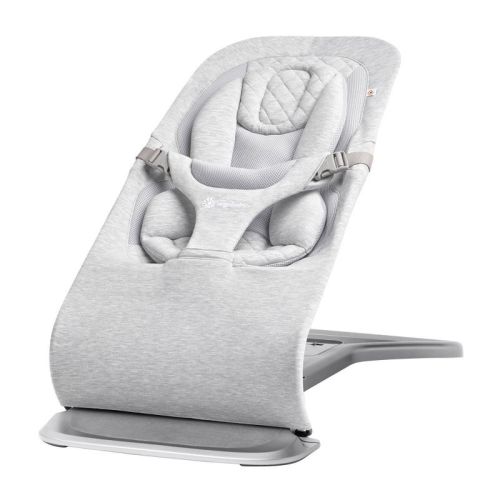 Ergobaby Evolve 3 in 1 Baby Bouncer in Cozy Knit - Light Gray