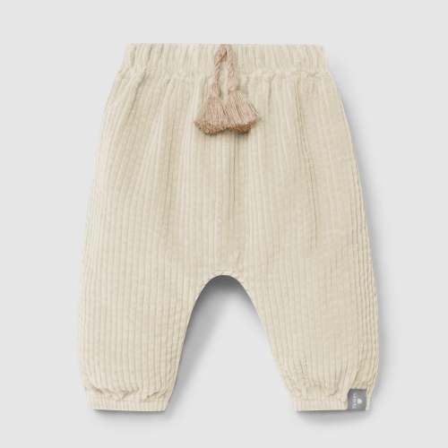 Snug - Organic Cotton Ribbed Cashmere Pants - Ecru
