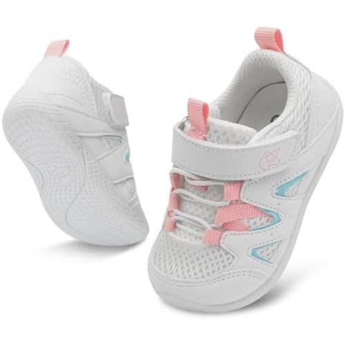 LeIsfIt Baby Shoes Boys Girls First Walking Shoes Sneakers Toddler Infant Non-Slip, Breathable