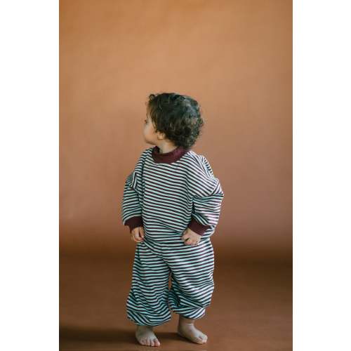 Julian Toddler Set in Dust Blue Stripe