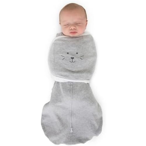 SwaddleDesigns 6-Way Omni Swaddle Sack Arms Up Swaddle for Newborn, More Options to Calm Startle Reflex, Improves Sleep