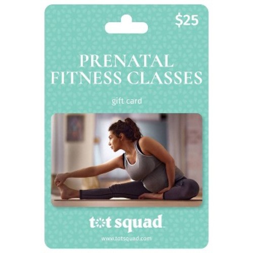 Tot Squad $25 Prenatal Fitness Classes Baby Registry Essentials Gift Card : Non-Reloadable, Digital Gift Cards