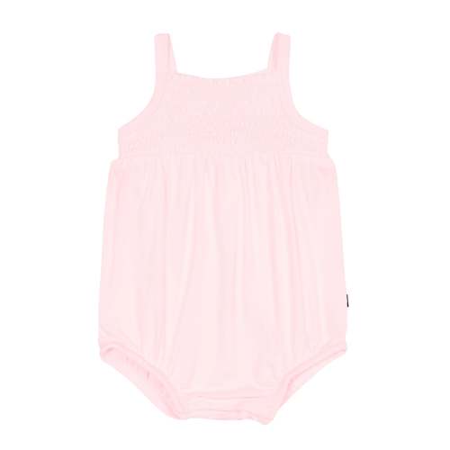 Smocked Bubble Romper in Sakura