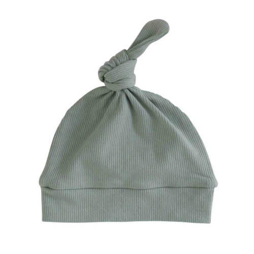 Sea Salt Ribbed Bamboo Knotted Hat