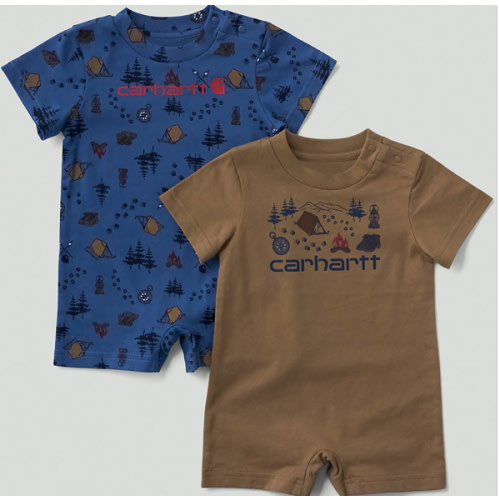 Boys' 2-Piece Short Sleeve Camping Romper Set (Baby) | Tops | Carhartt